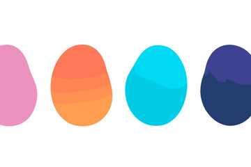 Colorful abstract shapes blend together in a harmonious display of vibrant hues creating a playful visual experience