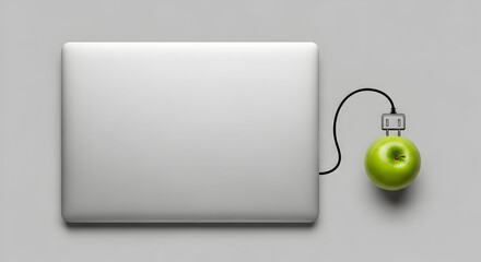 Green Computing Concept: Laptop Powered by an Apple for Sustainable Technology Solution