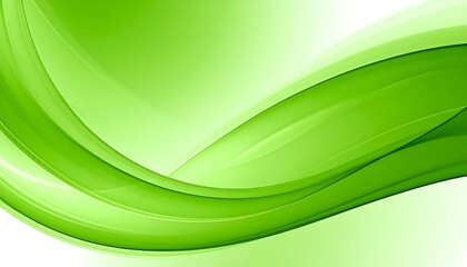 Obraz premium Abstract green flowing waves