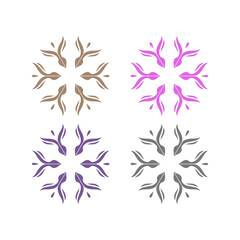 Natural Ayurveda Massage Spa Resort Logo Sign Symbol
