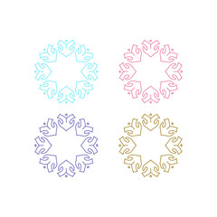 Natural Ayurveda Massage Spa Resort Logo Sign Symbol
