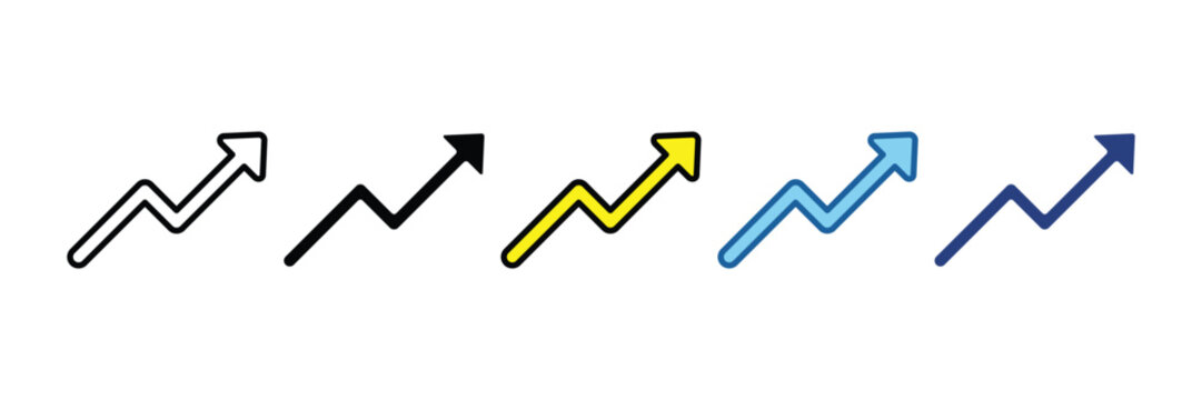 Trend Line  Icon Element For Design