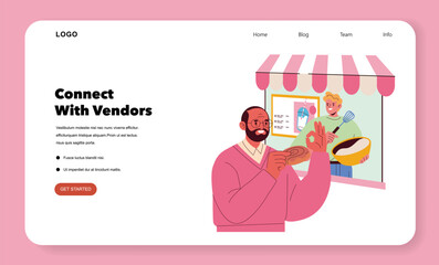 Connecting with Vendors Through Interactive Illustration