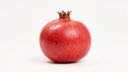 White Background Featuring Pomegranate as a Healthy Food Icon