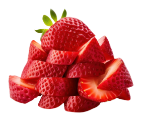 PNG Thinly sliced strawberries strawberry fruit arrangement.