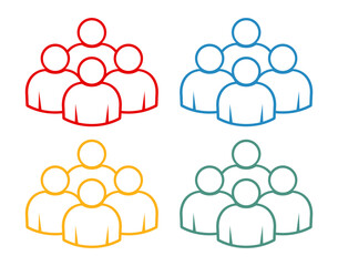 Symbol, ikona ludzi. Plik wektorowy. © robert6666