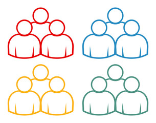 Symbol, ikona ludzi. Plik wektorowy. © robert6666