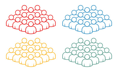 Symbol, ikona ludzi. Plik wektorowy. © robert6666