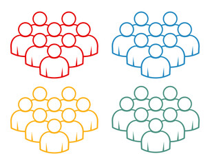 Symbol, ikona ludzi. Plik wektorowy. © robert6666