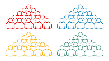 Symbol, ikona ludzi. Plik wektorowy. © robert6666