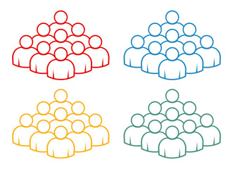 Symbol, ikona ludzi. Plik wektorowy. © robert6666