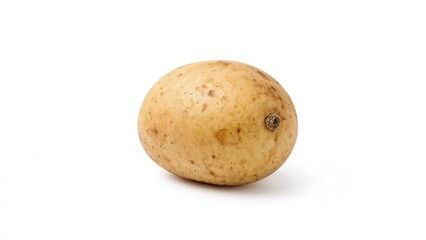 White background featuring potatoes alone