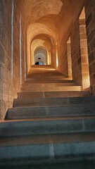 Obraz premium Interior Archway with Golden Light