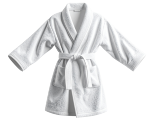  “Floating White Bathrobe in Mid-Air, 3D Render with Dynamic Fabric Flow”.