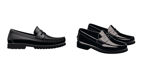 Stylish black loafers for formal and casual occasions designed with modern aesthetics and comfort in mind