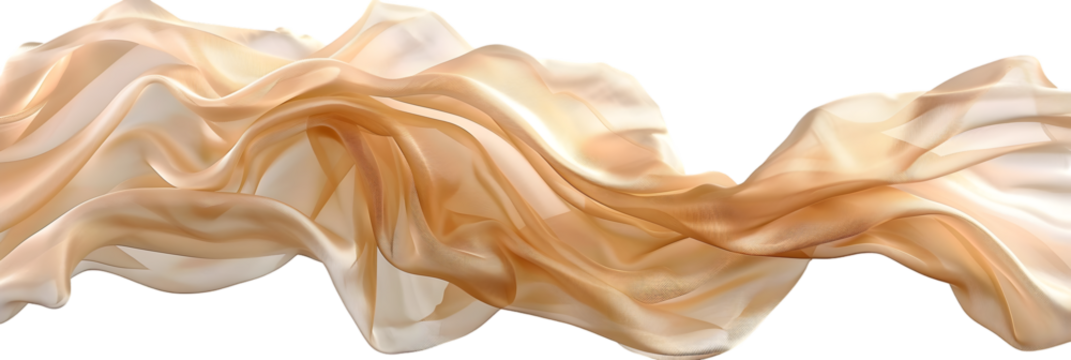 close up of a golden ribbon