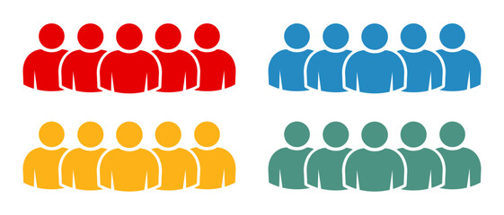 Symbol, ikona ludzi. Plik wektorowy. © robert6666