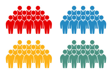 Symbol, ikona ludzi. Plik wektorowy. © robert6666