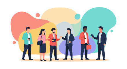 Diverse business team collaborating, ideal for websites, presentations, and marketing materials.