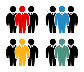 Symbol, ikona ludzi. Plik wektorowy.