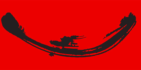 Obraz premium Brush strokes templates, vector grunge paintbrush modern art type3