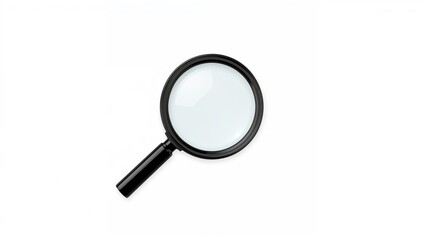 Detailed look through a magnifying tool