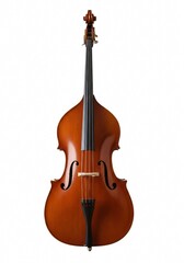Naklejka premium Double Bass on white background isolated