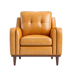 Stylish Leather Armchair with Rich Color and Modern Design for Elegant Home Interiors and Cozy Living Spaces