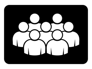 Symbol, ikona ludzi. Plik wektorowy.