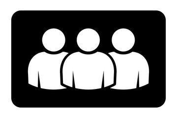 Symbol, ikona ludzi. Plik wektorowy. © robert6666
