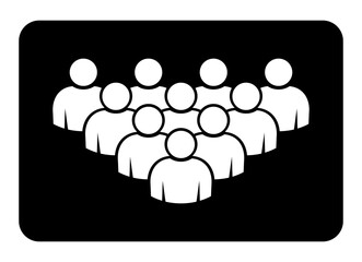 Symbol, ikona ludzi. Plik wektorowy.