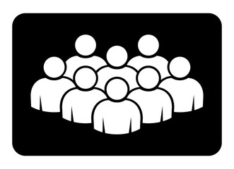 Symbol, ikona ludzi. Plik wektorowy.