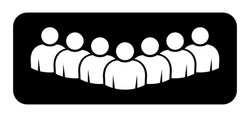 Symbol, ikona ludzi. Plik wektorowy. © robert6666