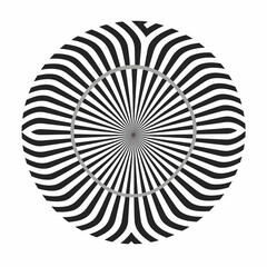Abstract circular design with swirling lines creating a hypnotic pattern