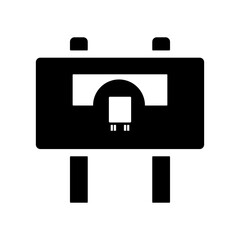 underpass sign pathway symbol icon
