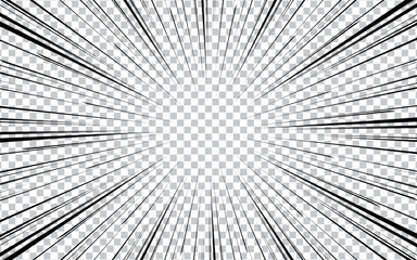 Pop art manga comic background. Black and white vector illustration.