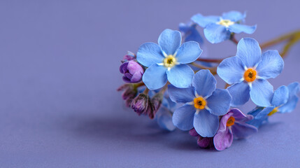 Alzheimer’s disease awareness – forget-me-not flower