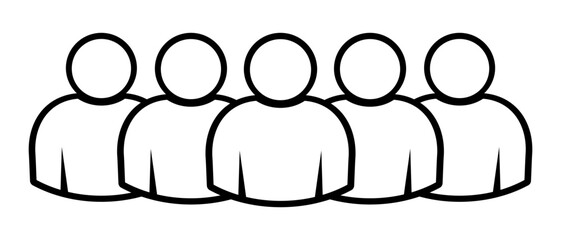 Symbol, ikona ludzi. Plik wektorowy. © robert6666