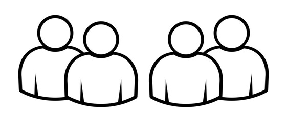 Symbol, ikona ludzi. Plik wektorowy. © robert6666