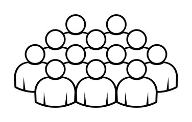 Symbol, ikona ludzi. Plik wektorowy.