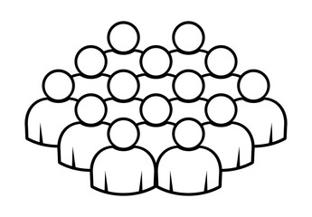 Symbol, ikona ludzi. Plik wektorowy.