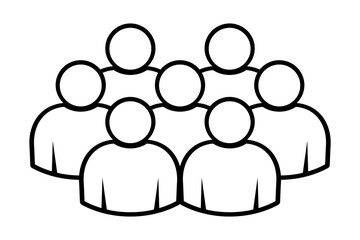Symbol, ikona ludzi. Plik wektorowy. © robert6666