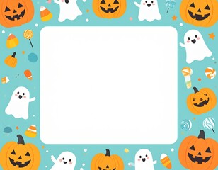 halloween pumpkin frame