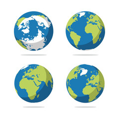 Earth Vector Art – Space and Astronomy Concept flat style