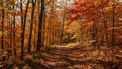 Obraz premium Genuine tones of the autumn setting