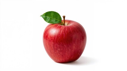 Red apples set apart on a white surface
