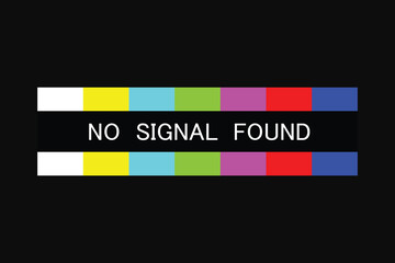 The TV has no signal, Background colorful of TV has no signal