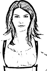 Serious business woman