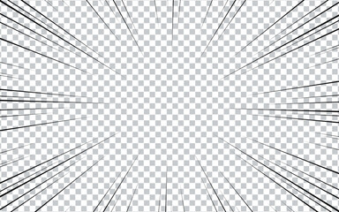 Abstract striped manga comic background. vector illustration.