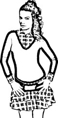 Elegant fashion model woman